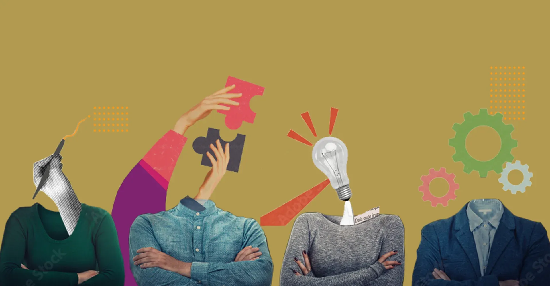 Conceptual image showing partnership and collaboration through connected hands and visual metaphors