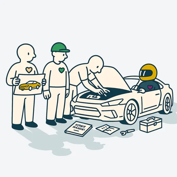 your job isn't under the hood—it's behind the wheel